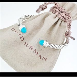 David Yurman 5mm cable classic Diamond bracelet